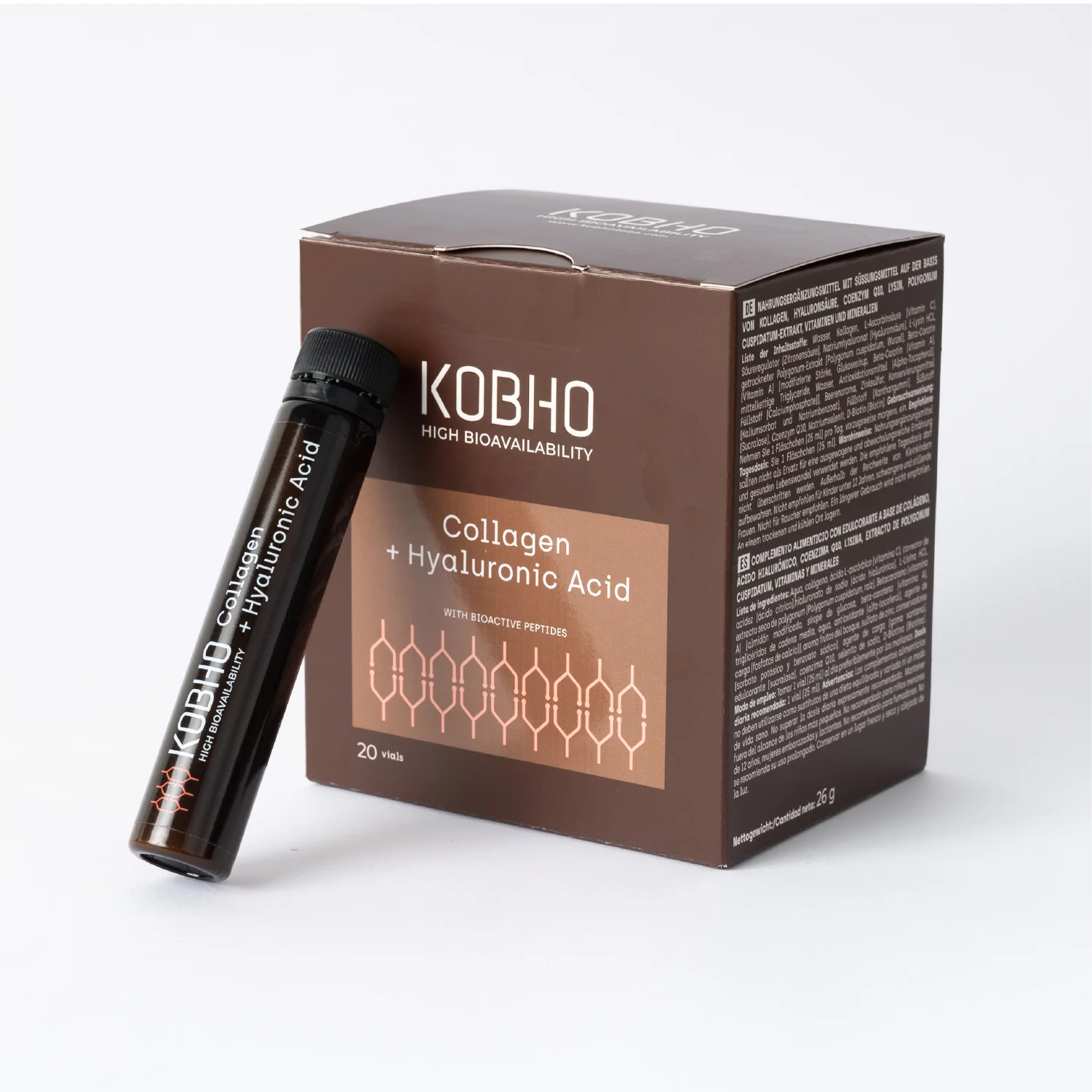 Colágeno + Ácido Hialurónico Kobho Labs