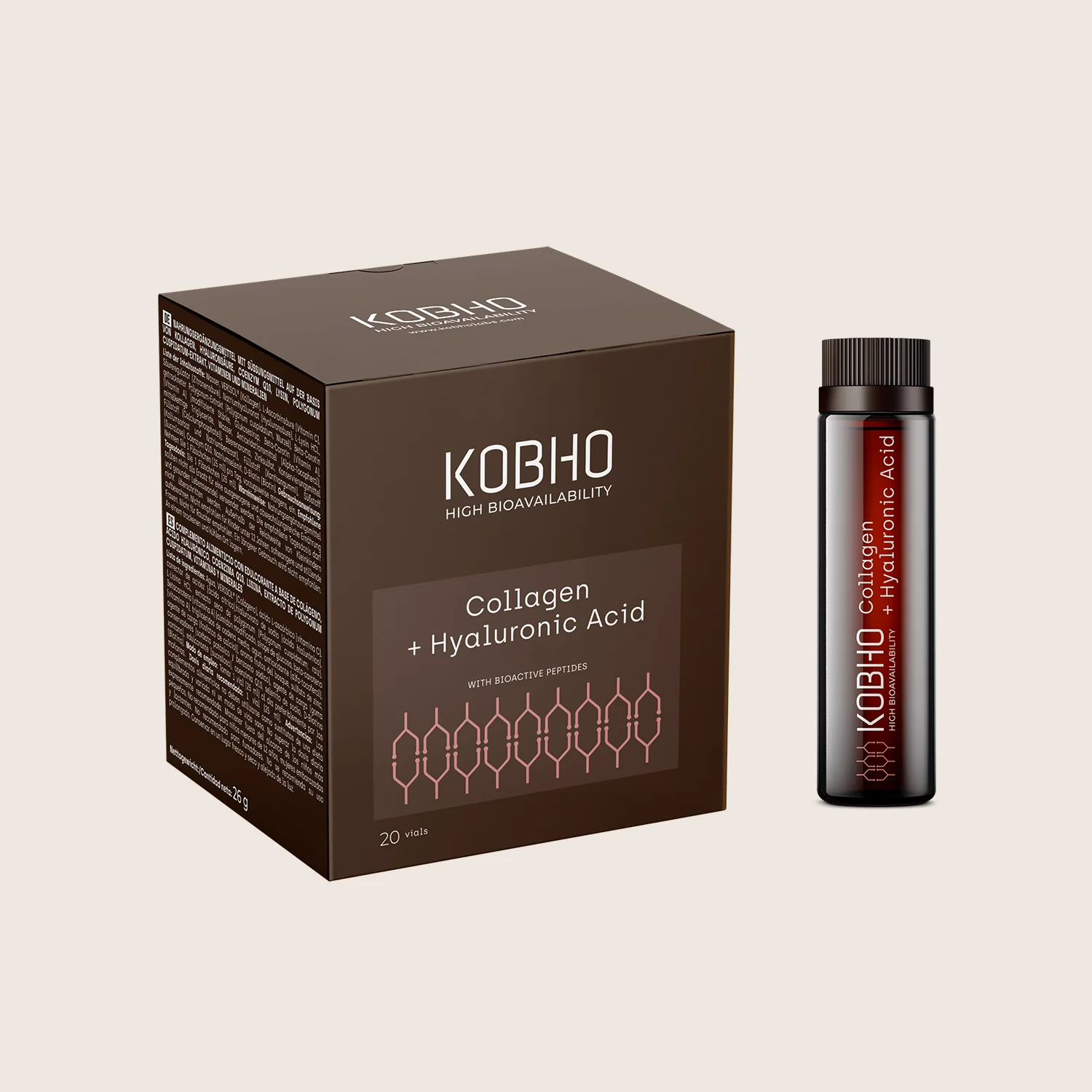 Colágeno + Ácido Hialurónico Kobho Labs