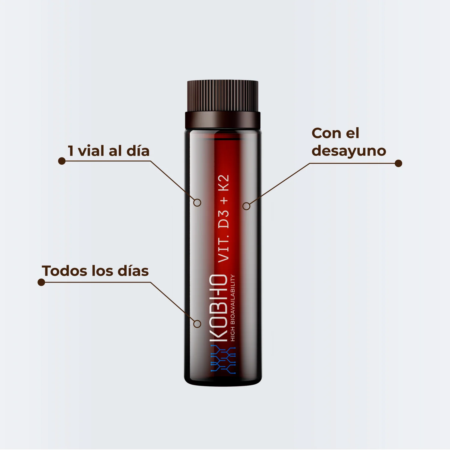 Vitamina D3 + K2 Kobho Labs - Imagen 2